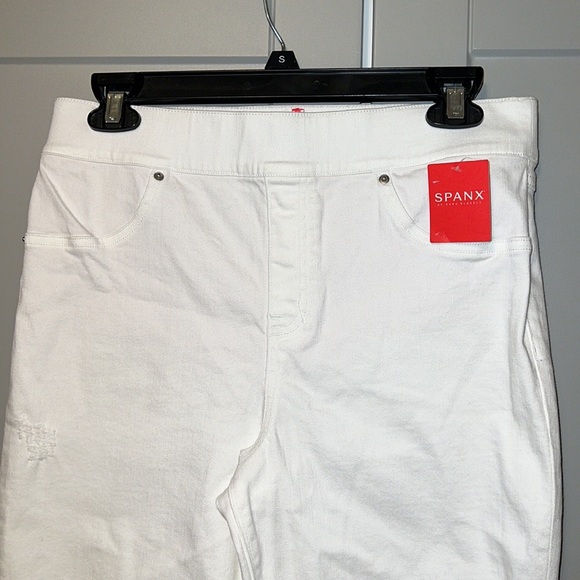 Spanx distressed white skinny jeans - Picture 8 of 12